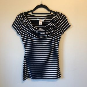 Max Studio Striped Blouse Top